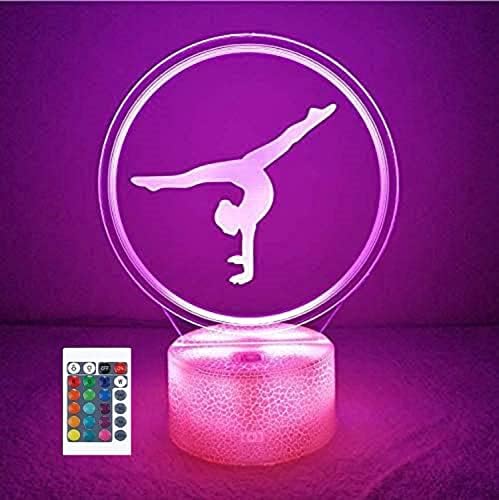 3d Artistic Gymnastics Night Light Lamp 7 16 Color Change | INDIA - View #4