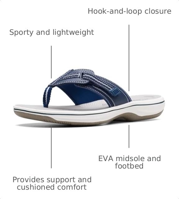 Image of Clarks Women's Brinkley Jazz Cloudsteppers Flip-Flops