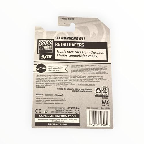 Hot Wheels '71 Porsche 911 (White) 2023 Retro Racers