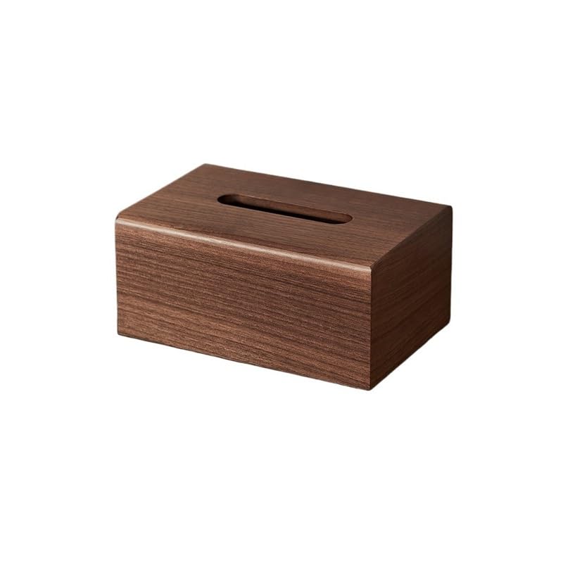 Couvercle de boîte à mouchoirs Boîte à mouchoirs en Bois Massif for la Maison, Le Salon, Table Basse, boîte Papier, de Chevet Noyer, Chambre Coucher, Rangement Simple