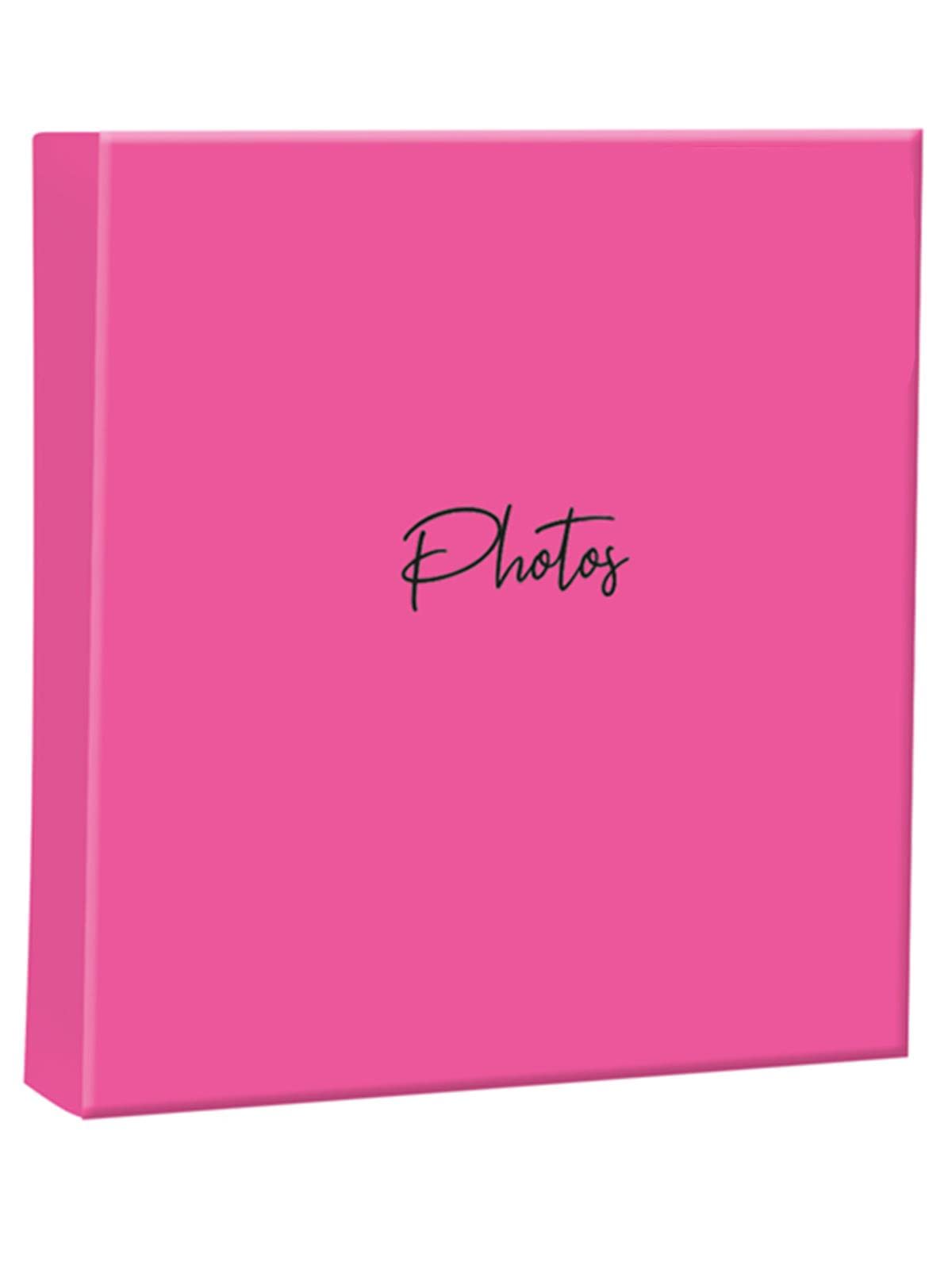 Design Group Photo Album Slip-In Memo Bright Pink Colour Home Collection 200 Photographs 4x6, 4 x 6 In