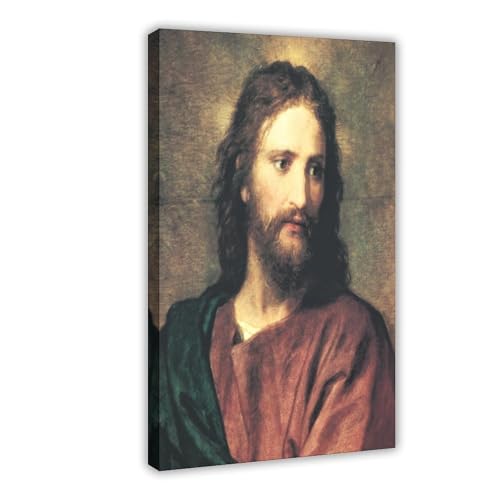 Sacré-Cœur de Jésus impression sur toile WCYB d'art chrétien avec finitions de cadre haut de gamme