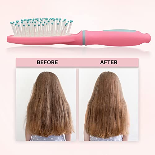 Glammie Kids Hair Brush - Hand Mirror - Nail Clipper - Girls Hair Brush - Gifts For 4 Year Old Girl - 4 Year Old Girl Birthday Gifts - Pink Hair Brush - Birthday Gifts For Girls Age 4-6 #TOP5