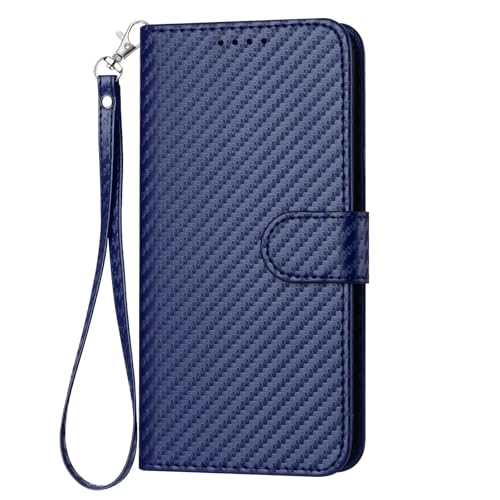 BEENTRYS PU Cuero Funda para Vivo V21 4G / V21 5G / V21S 5G Funda,Cartera Libro con Tapa Piel Ranuras para Tarjetas Cierre Magnético Soporte Flip Case Antigolpes Silicona Bumper Carcasa-Azuloscuro