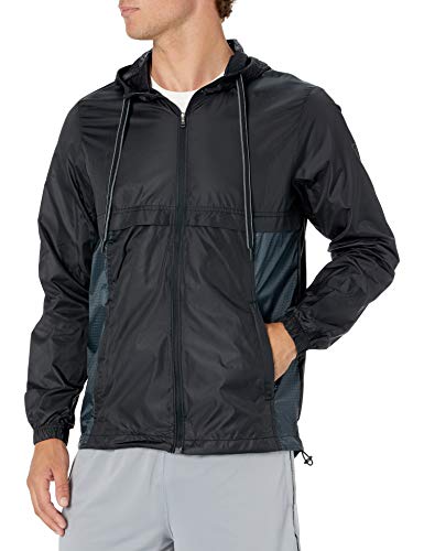 Under Armour Men's Sportstyle Windbreaker, Black (001)/Overcast Gray, Large