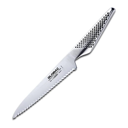 Global 6" Serrated Utility Scallop Knife