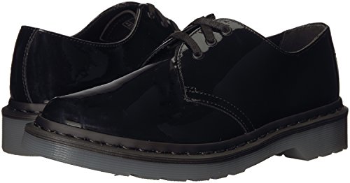 Dr Martens Womens Dupree Oxford Black Patent Ruby Black Red