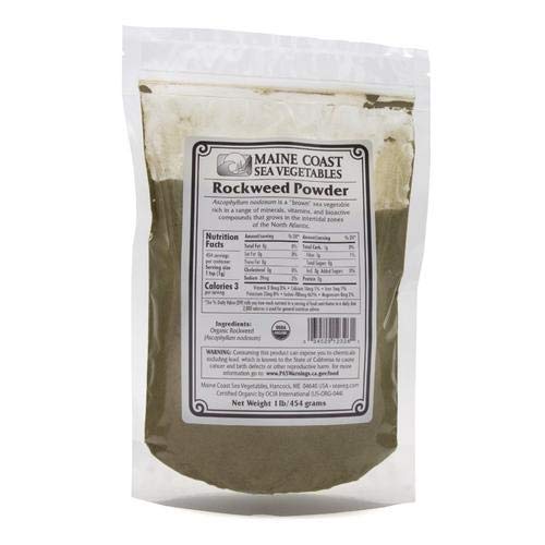 Rockweed Powder - Wild Atlantic - Organic Seaweed - Maine Coast Sea Vegetables - 1 Pound