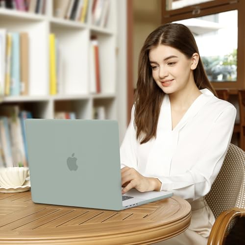 Image of MOSISO Compatible with MacBook Pro 16 inch Case 2025 2024 2023 2022 2021 M4 M3 M2 M1 A3403 A3186 A2991 A2780 A2485 Pro Max, Plastic Hard Shell&Keyboard Cover&Screen Film&Storage Bag, Antique Green