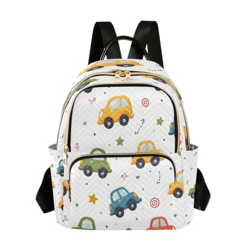 Mochila de viaje amarilla y roja estilo mini bolso casual universitario