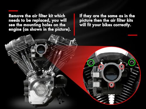 Image of For harley air cleaner filter Touring street glide road king electra tri trike Dyna Sportster XL 883 1200 Softail air intake (Speed 15 style - Chrome, C-For Touring 08-16, Softail 16-17)