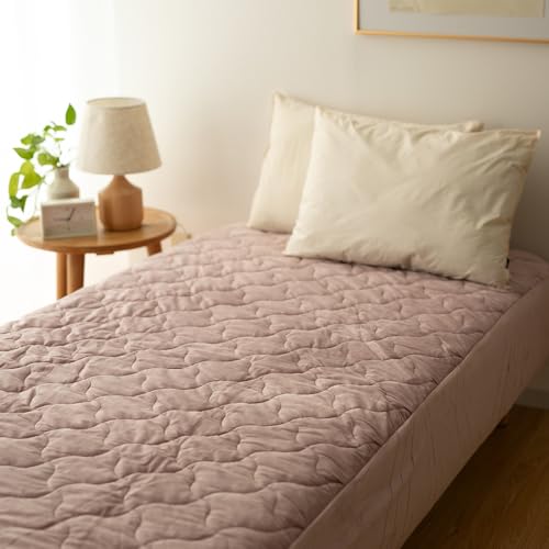 理想の生活館 ボックスシーツ フリース シングル 100×200×25cm 冬用 暖かい ふわふわ 洗える ベッドシーツ マットレスカバー ベッドカバー 無地 シンプル マイクロファイバー あったか なめらか マイクロフリース パッド一体型ボックスシーツ