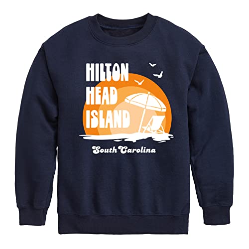 Instant Message - Hilton Head Island - Toddler & Youth Crewneck Fleece Sweatshirt
