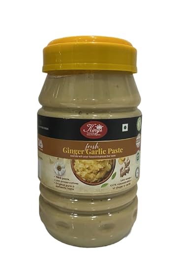 Fresh Ginger and Garlic Paste, Used for Biryani, Gravies, Indian Curries, Dal, SOYA Chaap (1 Kg, Pack of 1)