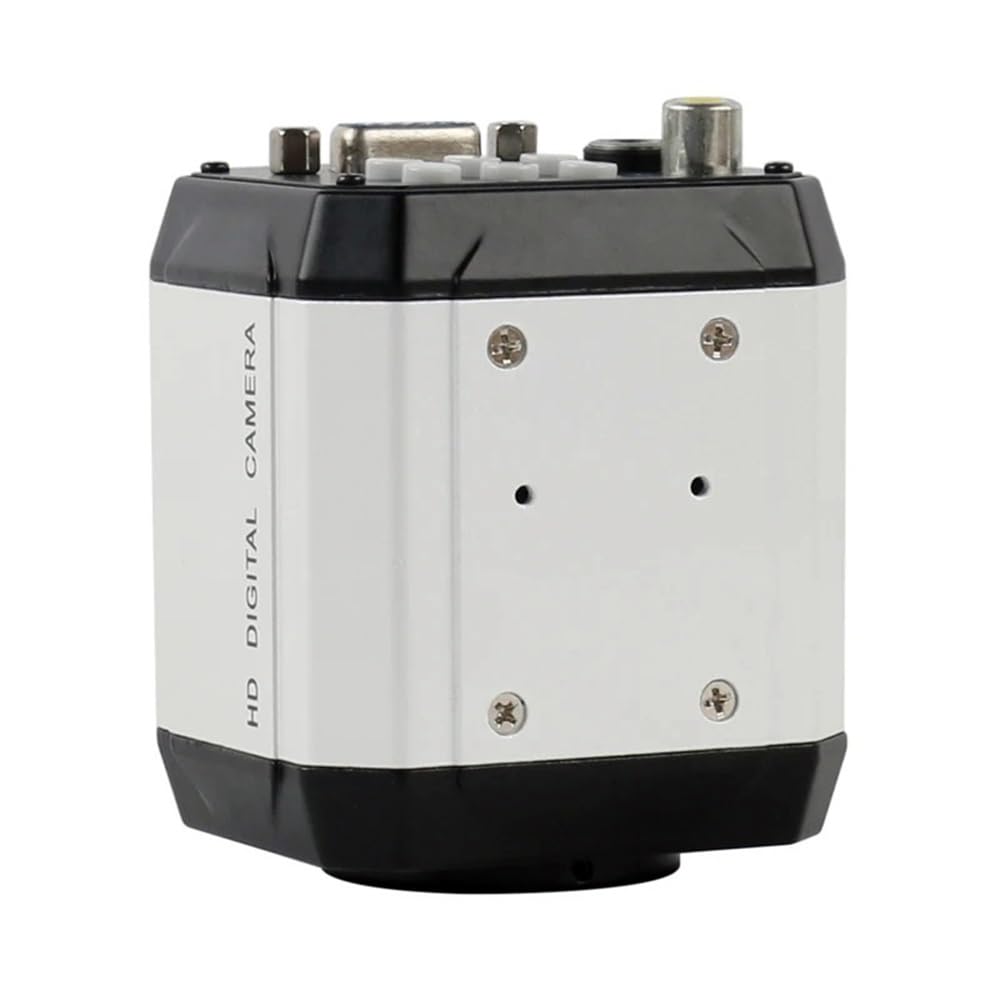 Kit de Accesorios para microscopio Microscopio estereoscópico trinocular Aumento de Zoom Continuo de 3,5X a 90X + Cámara de Video VGA USB AV + Luz LED(Un microscopio Blanco)