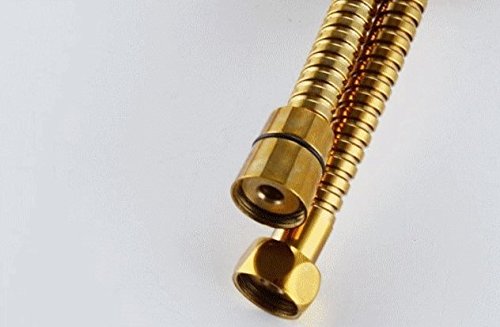 MANGUERA PARA DUCHA FLEXO DUCHA ACERO INOXIDABLE COLOR ORO 1,70 m