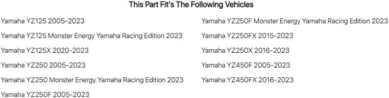 Tusk Front Motorcycle Steel Braided Brake Line Standard Length Blue Compatible with Yamaha YZ250/YZ250F/YZ125 2005-2026/YZ450F 2005-2022/YZ250X 2016-2026
