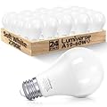 Lumiverse A19 Led Light Bulb, 9 Watt [60W Equivalent], 2700K Soft White, E26 Base Bulb, Non-dimmable, 800lm Light Bulbs, UL Listed, 24 Pack