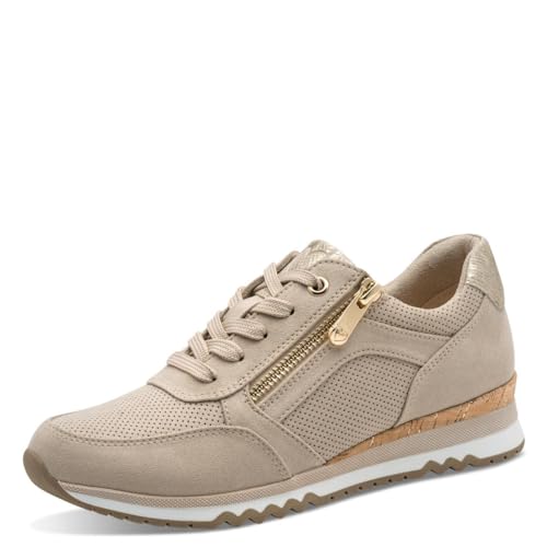 MARCO TOZZI Damen Sneaker flach Freizeit, Beige (Dune Comb), 42 EU – Ansicht 1