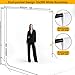 CPLIRIS 10x20ft White Backdrop for Photography, Dual-Size Dual-Pocket Design Photo Booth Background for Portrait Photoshoot, Party and Video with Both Options of 10 feet and 20 feet in Width