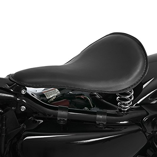 Solo Bobber Slim Swing Saddle For Triumph America/LT, Rocket III/Classic/ Roadster/Touring, Rocket X, Speedmaster, Thunderbird/Commander/LT/Nightstorm /Storm Black