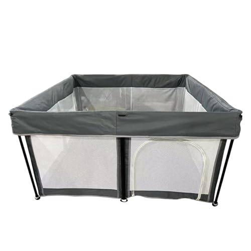 Parque infantil plegable con esterilla lavable a máquina y pelotas, gran parque portátil para niños pequeños, valla de seguridad estable, montaje en 1 minuto, para interior y exterior