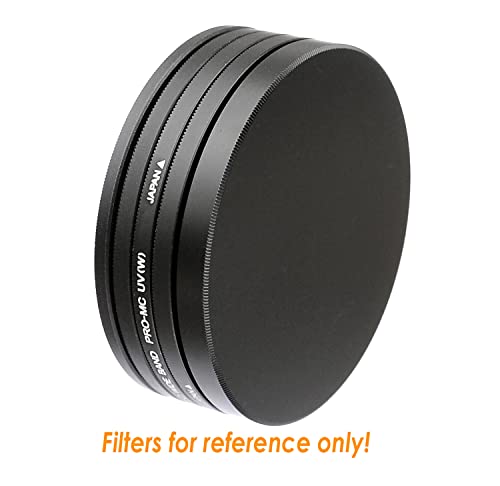 Fotasy 72Mm Metal Filter Stack Caps, Filter Stack 72Mm, Aluminum Alloy, Slim Stack Fits 72Mm Uv Cpl Fader Nd Filter #TOP4