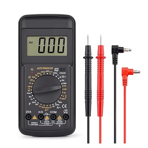 Multimètre Numérique Voltmètre Testeur de Tension Courant DELURA 1000V