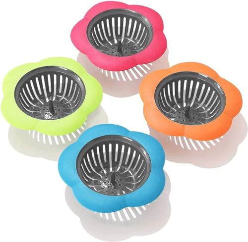 Coladores de Fregadero de Plástico 4 Piezas Multicolor