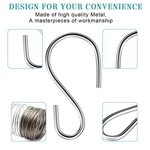 Mini S Hook 1 Inch Metal Hanging Hooks S Shaped Iron Wire Hook Hanger Mini Ornament Storage Hooks For Valentine's Day Decor Hanging Pot Plant Jewelry Keychain (Silver, 120 Pcs) #TOP2