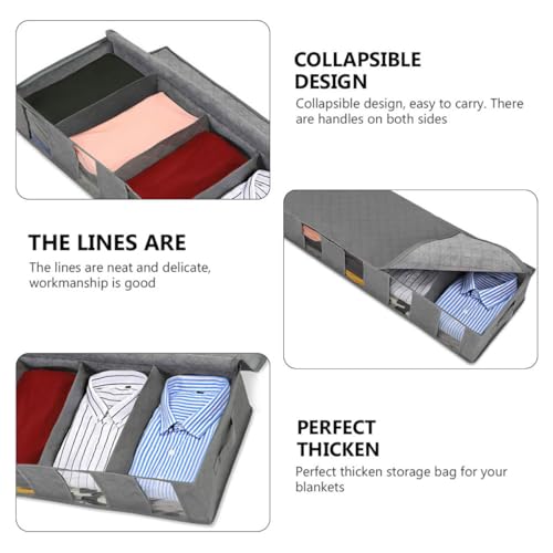 Organizador para ropa con resistente doble cremallera POPETPOP 7