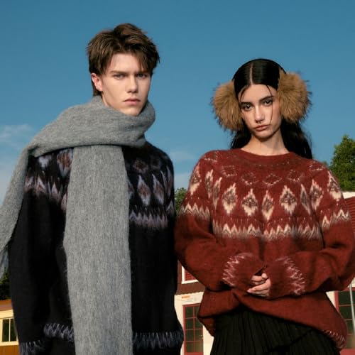 Chinese New Year Men's and Womens' red Sweater Couple wear Autumn and Winter Warm top3