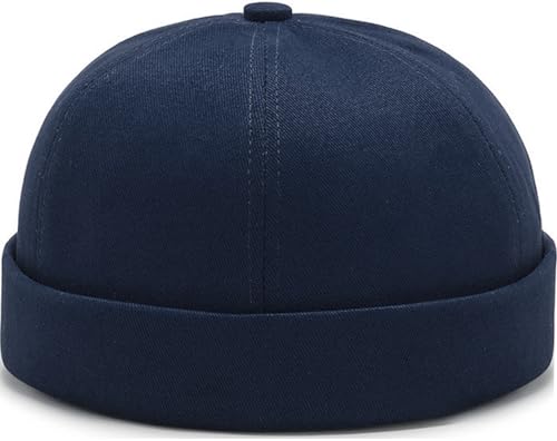 Image of Dome Brimless Hats for Women Men Beanie Docker Cap Sailor Skull Cap
