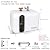 Electric Hot Water Heater 110/120V Small Compact Tank,Rv Tr 2.5-3.0 Gallon Trailer 1.5KW Kitchen Instant Under Sink Counter Cupboard, Food Truck 2 PCs 16” Long 1/2”FIP Stainless Steel Water Hose 11L