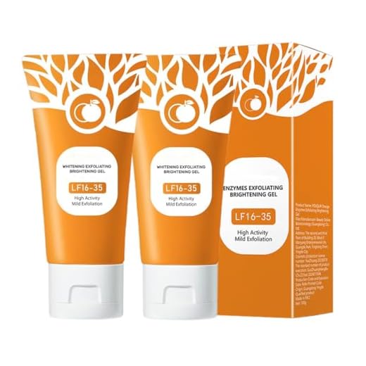 AYVROUP 2 unidades de gel exfoliante naranja natural, exfoliante para limpieza profunda de la cara, gel limpiador de cara naranja, gel exfoliante brillante, adecuado para la mayoría de tipos de piel