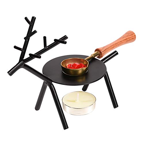 Triwol Wax Seal Kit, Wax Seal Warmer, Wax Seal Stamp Set Sealing Wax Furnace Tool for Melting Wax Seal Beads or Sealing Wax Sticks, Wax Seal Spoon Holder for Wedding Wax Envelope Seal Stamp