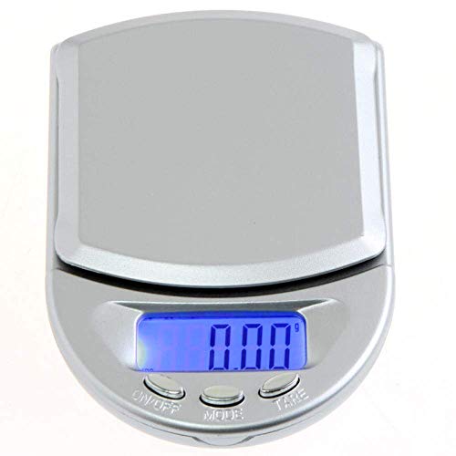 Mini-Personenwaage / Schmuckwaage, tragbar, digital, mit Hintergrundbeleuchtung, Gramm, Waage, Mini-Elektronik, tragbar, ABS-100G-0,01 G, 500
