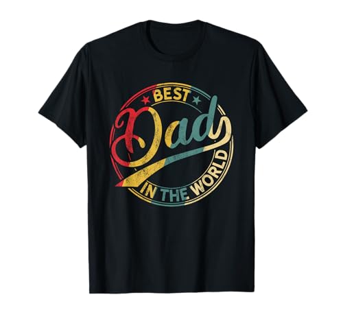 Best Dad in The World Father's Day Vintage Dad T-Shirt