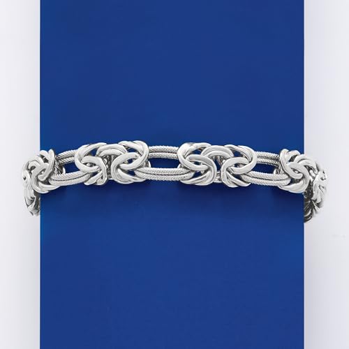 Ross-Simons Sterling Silver Byzantine Double-Link Bracelet3
