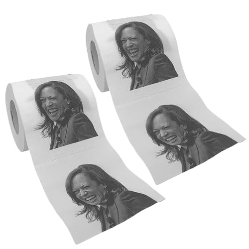 Pesky Patriot Kamala Harris Toilet Roll | Vice President Harris Funny Political Satire Gag Gift For Democrats and Republicans | 2-Pack of TP