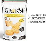 GROKSi! Classico 1x 60g laktosefrei glutenfrei ohne Kohlenhydrate Snack aus Italien Käse Parmesan Cracker Protein, Grana Padano, 60 g