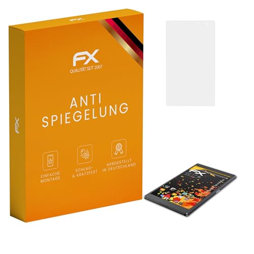 atFoliX Película Protectora compatible con Lenovo Tab 4 8 Plus Lámina Protectora de Pantalla, antirreflejos y amortiguadores FX Protector Película (2X)