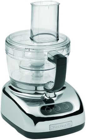 KitchenAid KFP740CR 9-Cup Food Processor with 4-Cup Mini Bowl, Chrome