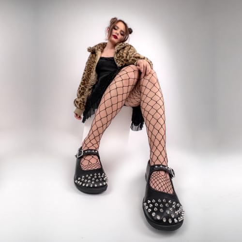 Image of Hot Chocolate Design Women's Mary Jane Flat Shoes - Mary Jane Flat Dress Shoes with Non-Marking Rubber Sole Adjustable Buckle-Strap, Adjustable Buckle-Strap and Cushioned Inner Sole with Arch Support
