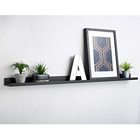 RA-HOMESTORE® New Elegant Subtle Lokken Photo Shelf 120cm - Black Cover