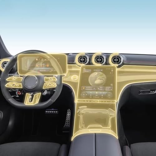 Film protection TPU console Mercedes CLE AMG 53 2025 Style D anti-rayures