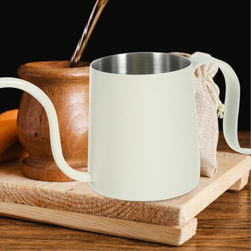 Tetera para café de acero inoxidable duradera con agarre cómodo premium 6