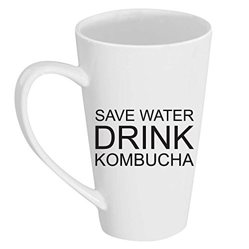 Save Water Drink Kombucha 17 oz Tall Latte Mug