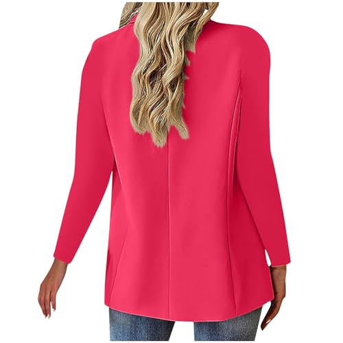 Women Business Suit Blazer 2025 Lapel Long Sleeve Jacket One Button Flap Pocket Professional Work Office Outerwear3