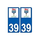 39 Rochefort-sur-Nenon logo autocollant plaque stickers ville - Angles : arrondis